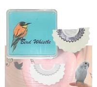 Bird Attracting Chirping Toy, Interactive Wacky Whistle with Chirping Bird Sounds for Backyard Watching & Tricks-5 Colors, A Must-Have for Birds Lovers/Pet Training/Camping Teaching (white)