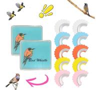 Bird Attracting Chirping Toy, Magic Palm Bird Call Wacky Whistle, 5 Colors Warbling, Oral Stunts Tricks Gag Tweeting Noisemaker Toys, Warbling Birds Calls Whistle, Birds Caller Tongue(10PCS)