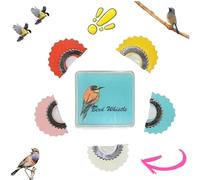 Bird Attracting Chirping Toy, Magic Palm Bird Call Wacky Whistle, 5 Colors Warbling, Oral Stunts Tricks Gag Tweeting Noisemaker Toys, Warbling Birds Calls Whistle, Birds Caller Tongue(5PCS)