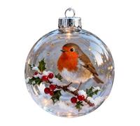 Bird Ball Christmas Ornaments, 3D Holiday Charm Decor, Hummingbird Eagle Pendant, Festive Christmas Tree Hanging Decorations for Indoor Home Living Room Family Window Wall Celebration