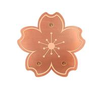 Bird Bath Copper Disk, Copper Purification Cleaner, Triple-Point Support Design, All-Season Birdbath Bowl Cleaner Plate, Natural Algae Prevention, Patio Yard Garden Landscaping Accessory for Outdoor U