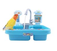 Bird Bath for Cage - 11.42x7.87x9.06in PP Electronic Parrot Shower, Durable Easy Installation, Dust Cleaner, Fun Bathing Accessory | Cage Bird Shower Bath Tub for Parrots Finches Cockatiels PE