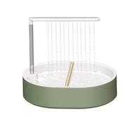 Bird Bath for Cage - Automatic 26 Hole Flowing Water Shower, Circulating Bath for Small and Medium Birds | for conures parrots cockatiels parakeets budgies lovebirds macaws parrotlets cage accessory