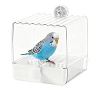 Bird Bath for Cage | Birdbath Alimentador | Food Holder Box | for Cage Accessories Small Medium Birds Parrots Lovebirds Finches Parakeets Mannikin | ABS Pet Bathing Bowl Indoor Outdoor Feeding Water