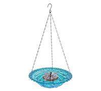 Bird Bath Fountain - Outdoor Water Feature for Birds | Hummingbird Feeder Bowl with Electric Pump & Flowing Water Design for Garden, Yard, Courtyard, Patio, Balcony, Attracting Robins, Sparrows