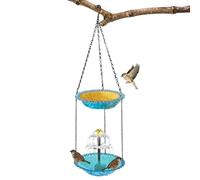 Bird Bath Fountain, Solar Powered Bird Bowl, Decorative Feeding Bowl, Outdoor Water Ornament, Sturdy Eco Attributes, Suitable for Hummingbird Robin Sparrow Terrace Pillars Patio