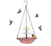 Bird Bath Fountain | Waterfall Aesthetic Large Bowl,Bird Bath Fountains Solar Power | Solar Suspending Fountain For Attracting Hummingbird Finch Butterfly Garden Backyard Porch Balcony Pond Pool