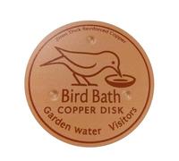 Bird Bath Purification Disk - Water Cleaning Accessory with Triple Point Support For Stable Colocation in Bowls, Helps Maintain Clearer Water For Birds with Simple Pasive Purification Design, All Seas