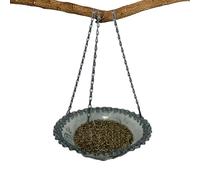 Bird Bath, Small Drinking Pool, Cage Accessory, Lightweight Design, Easy to Clean, for Indoor Outdoor Garden, Yard, Deck, Patio, Pavilion, Trellis, 23,5 x 23,5 x 5,5 cm/9,25 x 9,25 x 2,17 in, Estilo 1