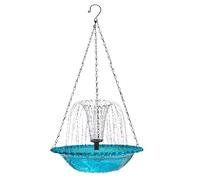 Bird Bath Water Fountain - 2 In 1 Solar Powered Decorative | Garden Tiered Bird Bath Fountain - For Gardeners Nature Observation Lawn | Yard Bathing Feeding