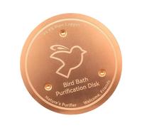Bird Bath Water Fountain Disk, Triple Point Support Purification Disc, Decorative Feeder Accessory for Aqua Bowl, Ideal para Outdoor Lawn Garden Patio All Season 3,94 x 3,94 pulgadas
