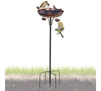 Bird Baths for Outdoors - 41 pulgadas Tall Garden Metal Birdbath | Bird Bath Bowl with,for Garden Patio Ground Flower Bed Yard Lawn Park