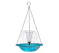 Bird Baths for Outdoors, Solar Bird Fountain, Hangable Drinking Feeder, Decorative Bath for Garden, Patio, Balcony, Perfect for Hummingbirds and Outdoor Wildlife