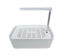 Bird Bathtub, Electric Shower Fountain for Lovebirds 12.99x8.66x10.24 inches, USB Powered Cockatiel Bathing Tub, Pet Cage Accessories Indoor Use, Birds Bathing Fountain