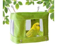 Bird Bed, Bird Hut Nest Tent, Vented Mesh Bottom Design for Airflow, Soft Sleeping Shelter for Canary, Finch, Parakeet Breeding, Resting, Playing, Comfortable Use