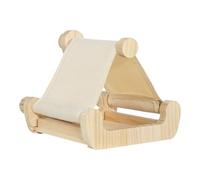 Bird Bed Cage Accessory - Wooden Sleeping Swing Perch, Nesting Drawer Tray, Cockatiel Perch with Bird Nest for Conure Cockatiel Parrot Parakeet Budgies Lovebird Macaw Cage Accessory