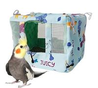 Bird Bed for Cage, Breathable Snuggle Hut, 7,87 x 6,3 x 5,91 pulgadas Cool Mat, Impermeable Cloth Pet Tent for Cockatiel, Conure, Lovebird, Parakeet and Small Birds