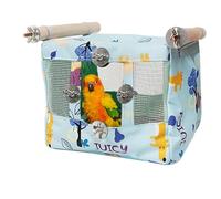 Bird Bed for Cage, Breathable Snuggle Hut with Cool Mat, Waterproof Cloth Pet Tent, Cozy Nest for Cockatiel, Conure, Lovebird, Comfortable Bird Habitat, 7,87 x 6,3 x 5,91 pulgadas
