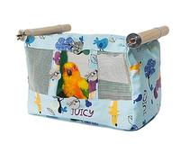 Bird Bed for Cage, Breathable Snuggle Hut with Cool Mat, Waterproof Cloth Pet Tent, Cozy Nest for Cockatiel, Conure, Lovebird, Comfortable Bird Habitat, 7.87x6.3x5.91 Inches