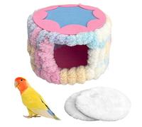 Bird Bed for Cage | Warm Cute House with Pads,Parakeet Bed Bird Cage Accessories | for Parrot Cockatiel Conure Lovebird Finch Squirrel Chinchilla Small Pet Supplies