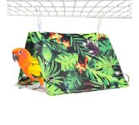 Bird Bed, Hammock Nest, Parakeet Perch, Breathable Fabric, Soft Interior, Cage-Mount Design, Cozy Retreat, Easy Clean, Space Saving, Perfect for Cockatiel, Finch, Conure, (Green)