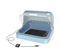 Bird Brooder Box | PP 30x26x22cm Visual Ventilated Nesting Incubator 8W USB Heated System 3-Level Temperature Control Pad | Parrot Chick Duckling Warm Care Habitat Home Hatchery Use