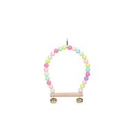 Bird Cage Accessories, Escalera de Madera cruda for pájaros de 4, 6, 8 y 10 escalones con Tinte Comestible for hámsteres, Ideal for pájaros pequeños y medianos.(A)