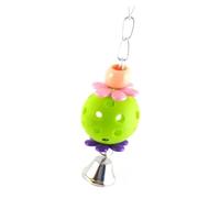 Bird Cage Accessories, Juguete for Loros, artículos Hechos a Mano for Mascotas, joyería, Colgante, Campana, Cuerno, Suministros, Decoraciones for jaulas.(Green)