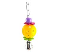 Bird Cage Accessories, Juguete for Loros, artículos Hechos a Mano for Mascotas, joyería, Colgante, Campana, Cuerno, Suministros, Decoraciones for jaulas.(Yellow)