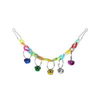 Bird Cage Accessories, Juguete for Loros, artículos Hechos a Mano for Mascotas, joyería, Colgante, Campana, Cuerno, Suministros, Decoraciones for jaulas.(D 28cm)