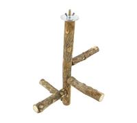 Bird Cage Accessories, Soporte de Rama de Madera Natural for pájaros, Perchas, periquitos, Juguetes Colgantes, Jaula for Loros, Plataforma de Escritorio de Madera