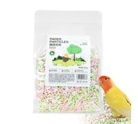Bird Cage Bedding - Pellets de papel natural, control de olor, bajo polvo, 300 g, Fo