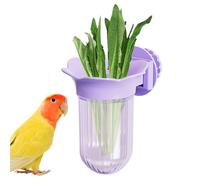Bird Cage Bowls, Parrot Feeding Cups, 3.9x3.23x2.2 Inches Clamp-On Feeder, Stainless Steel Container, Use Water Dish, 2 Pack Small Size, for Budgies Parakeet Conure Cockatiel