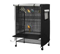 Bird Cage Cover - Large Good Night Enclosure For Bird | Breathable Light Eliminator | Pet Nighttime Sleep Accessories For Small Animals Finches Cockatiel Parakeet Parrot, 420D Oxford Cloth, Waterproof
