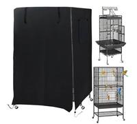Bird Cage Cover, Parrot Nighttime Enclosure, Waterproof Light-Blocking Fabric Breathable Secure Fit Design for Small Birds, Cockatiels, Parakeets, Finches, Conure, Budgies, Pet Sleep Comfort, Indoor
