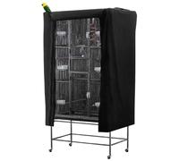 Bird Cage Cover, Pet Privacy Cover, Extra Large Cage Shield, Breathable Fabric, Light Blocking Design, Easy Fit Structure, Comfort Enhancer, Perfect for Birds, Cats, Small Animals, 122x104x69cm