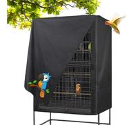 Bird Cage Cover, Waterproof Parrot House Protector, Sunshade with Creative Parrot Pattern, Small Animal & Parakeet Shield, Pet Enclosure (1 pieza) More