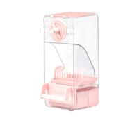 Bird Cage Feeder, 9,5 x 10,5 x 20,5 cm, Top Fill Food Feeder, Bird Cage Supplies, Easy Refill System, Versatile Design, ideal para gorriones, parakeets, Cockatiels, Pink Green