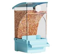 Bird Cage Feeder, Parrot Food Dispenser, Cockatiel Feeding Station with Transparent and Refillable Design for Parakeets, Cockatiels, or Other Small Pet Birds, 1 Piece