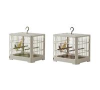 Bird Cage For Small Birds Durable Spacious Aviary Easy Access Door Includes Perches Slide-out Feeder Ideal For Parrots Canaries Finches Sturdy Frame Compact Size Decorative and Functional(Green)