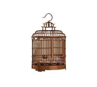 Bird Cage Jaula de plástico Redonda for pájaros, Jaula for Loros con Red for Loros y Canarios, Jaula de cría, Jaula Ornamental de una Sola Capa Light Birdcage Travel Cage