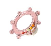 Bird Cage Mirror - PC ABS 3.35 Inches Interactive Parrot Toy, Rotating Enrichment Mirror Perch Accessory | Cage Stimulation Toy, Parakeet Lovebird Conure Chewing Play, Social Interaction Bird Entertai