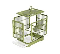 Bird Cage, Parakeet Nest Habitat with Easy-Clean Pull-out Tray, ABS Folding and Breathable Aviary Enclosure, Comfortable Living Space for Lovebirds and Cockatiels, 11.81x9.06x10.24 in