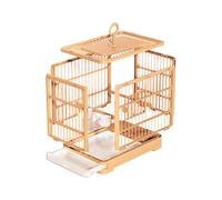 Bird Cage, Parakeet Nest Habitat with Easy-Clean Pull-Out Tray, Folding & Breathable Bird Cage for Lovebirds Cockatiels, 11.81x9.06x10.24 inches, Indoor