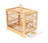 Bird Cage Parakeet Nest Habitat with Easy Clean Pull Out Tray, plegable y transpirable Bird Cage for Lovebirds Cockatiel, Spacious and Aviary for Small Birds