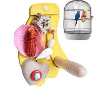 Bird Cage Perch, Banana Shaped Toy, Chewing Perches Accessory, Bird Playstand Holder, Parakeet Cage Toy, Cockatiel Budgies Accessory, Lovebird Macaw Perch for Parrotlet Play