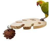 Bird Cage Perch Stand, Wooden Parrot Perch Bar, Natural Paw Grinding Bird Perchs Stick for Claw Care and Exercise Training, Wooden Cage Accessory for Budgies Parakeets Lovebirds Conures Cockatiels