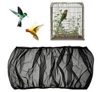 Bird Cage Skirt - Nylon Reusable Mesh Protector | Parrot Bird Cage Netting Catcher,for Finch Lovebird Cockatoo Cockatiel Mynah Indoor Outdoor Vet Visit Camping Picnic