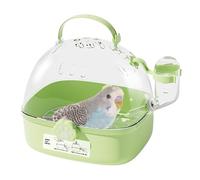 Bird Carrier Bag, Ventilated Kennel with Water Bottle, Handheld Portable Travel Cage for Tiny Breed Puppies, Kittens, Ferrets, Bunnies, Car Rides, Veterinary Visits and Pet Transport, 18.4x17x16.3cm