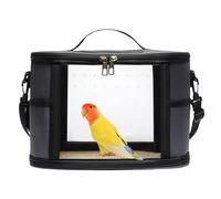 Bird Carrier, Portable Parakeet Carrier, Transport Shoulder Bag, Convenient Travel Carrying Cage for Birds and Small Pets, Hamster, Cockatiel, Lovebird, Oxford Cloth, Nylon, Rattan
